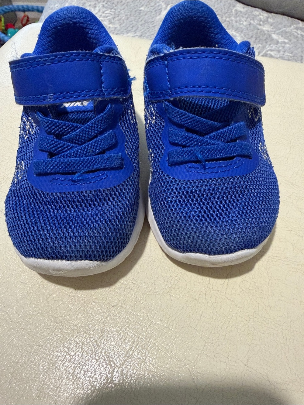 Nike Kids Blue Mesh Velcro Sneakers